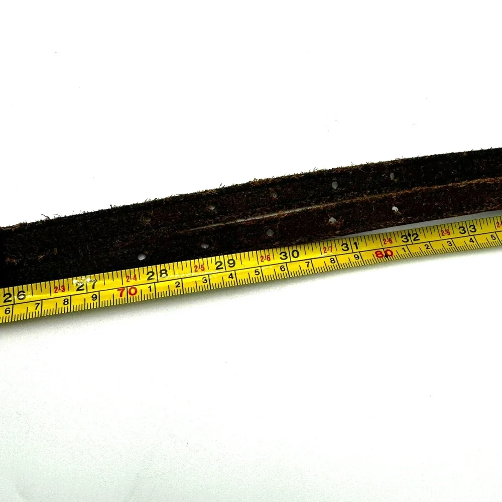 ABERCROMBIE | Kids Girls 13/14 Genuine brown leather double 2 strap buckle belt‎